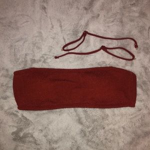 Hollister Burnt Orange Bikini Top